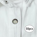 50個の縫製ボタンジーンズジャケットコートブラックシルバー用12mmDIY装飾メタルボタン