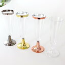 使い捨てシャンパングラス赤ワイングラスパーティーパーティー装飾カクテルカップゴールドとシルバーローズゴールドプラスチックトールカップ