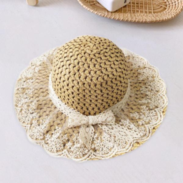 麦わら帽子 サンバイザー ボウレースキャップ ビーチハット 休暇 キャンプ 旅行 大人用