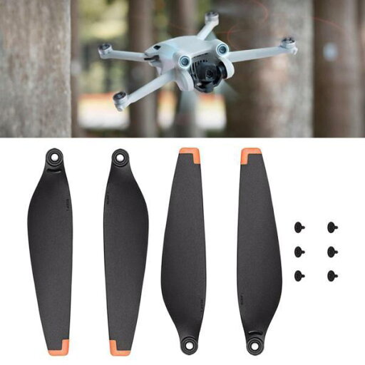 DJI Mini3Proドローン用の1ペアスマート航空機プロペラ低ノイズコンパクト DJI Mini3Proドローン用の1ペアスマート航空機プロペラ低ノイズコンパクト