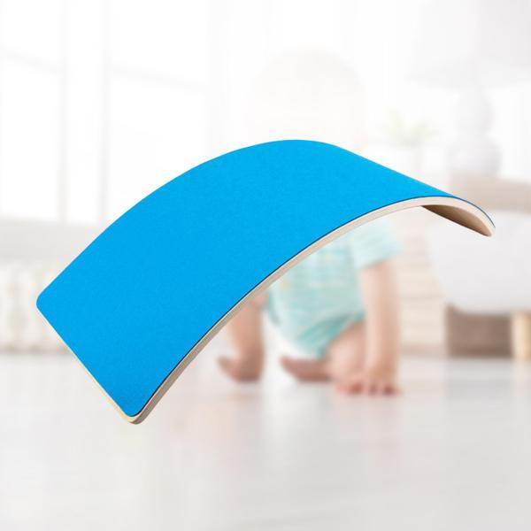 シーソー 木製 モンテッソーリ おもちゃ ワークアウトボード ホームギフト ブルー