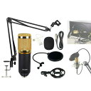 Broadcasting Studio RecordingCondenserマイクキットPCカーディオイドマイクBM800