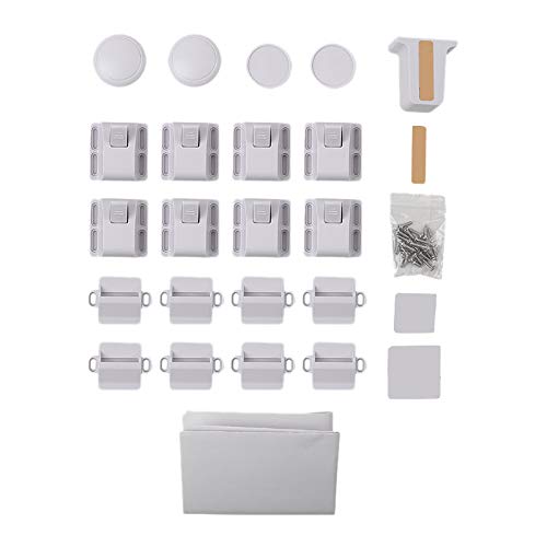 12ロック+2キー、赤ちゃんの安全キャビネットロック、お子様用のキャビネットロック、簡単な取り付け、..