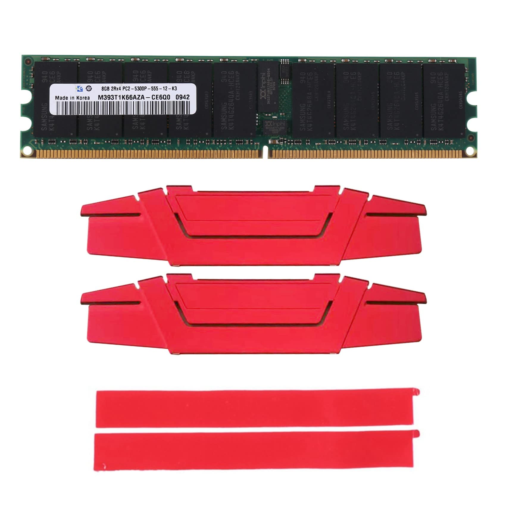 DDR2 8GB 667Mhz RECC RAM+冷却ベスト PC2 530