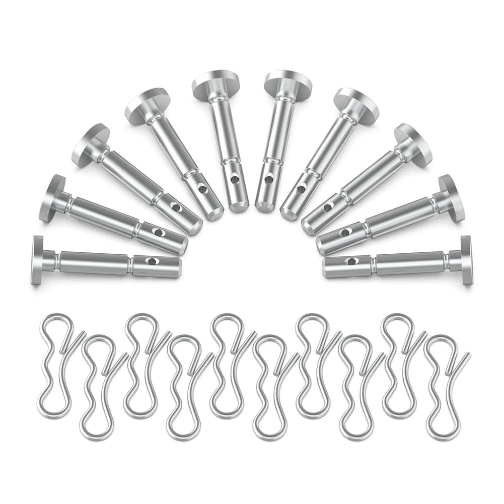 除雪機シャーピン 738-04155 とコッターピン 714-04040 10 セット シルバー除雪機アクセサリー クラフ..