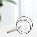 デスクトップガラスプランター花瓶金属スタンド水耕植物コンテナスタイル5