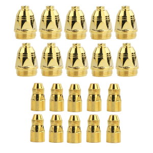 10セット/ロットP80エアプラズマ消耗品ゴールデンCNC切断機プラズマカッターノズルハフニウム電極1.m