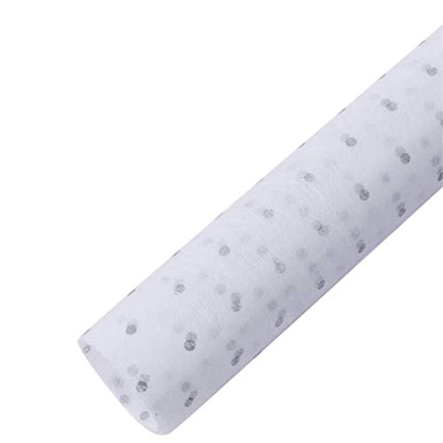 水玉模様の花の包装紙、防水ギフト包装、花屋の花束ラップ、20枚 23.6X23.6インチ