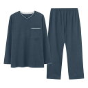 ルームウェア メンズ パジャマメンズ前開き 上下セット 紳士服 伸縮性 丸首 柔らかい ルームウェア メンズ 上下セット ナイトウェア 部屋着 ルームウェア カーディガン 寝间着 肌に優しい 紳士パジャマ長袖秋冬 普段着 日常着