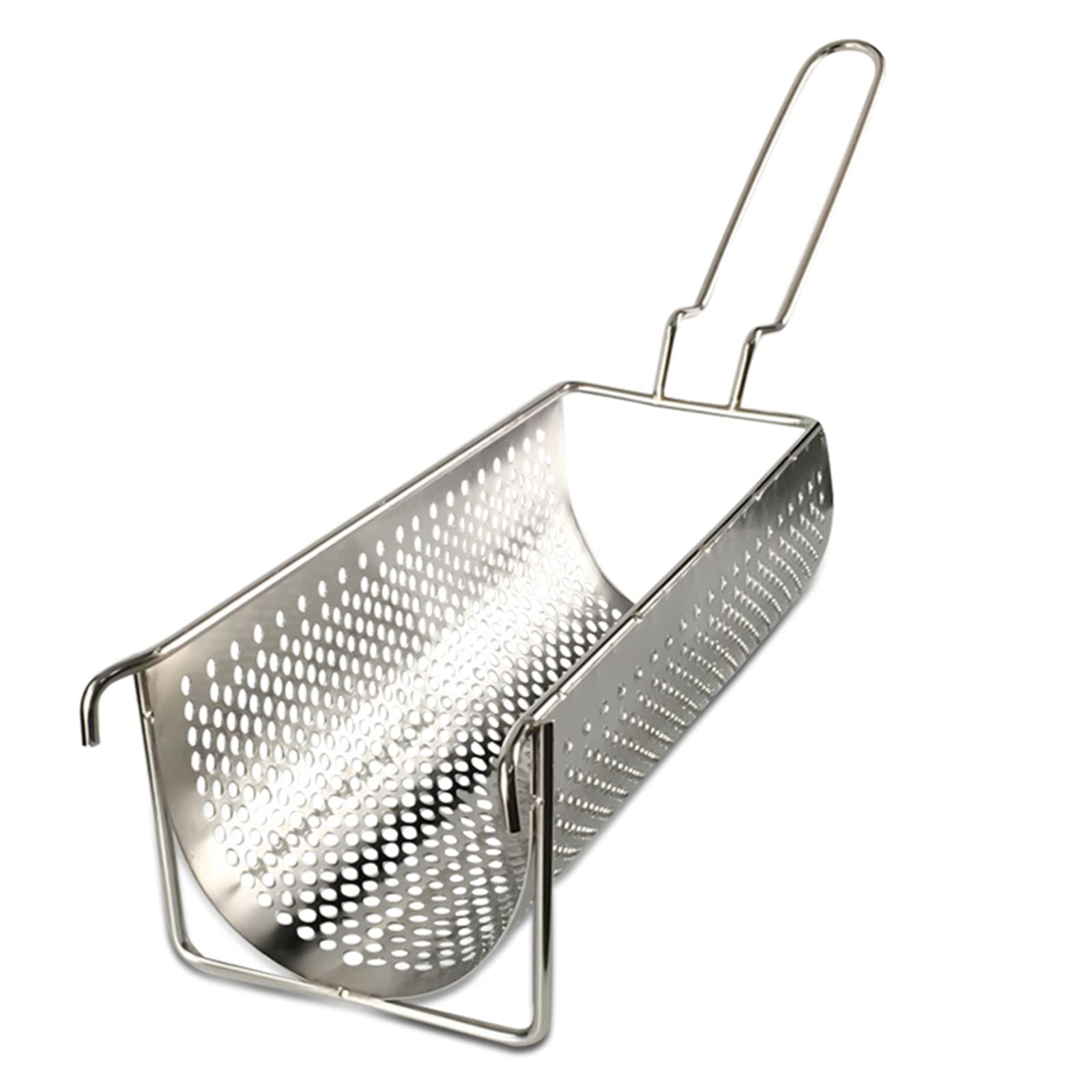 フライドポテトバスケット ステンレススチール製 調理器具 ストレーナー 耐久性