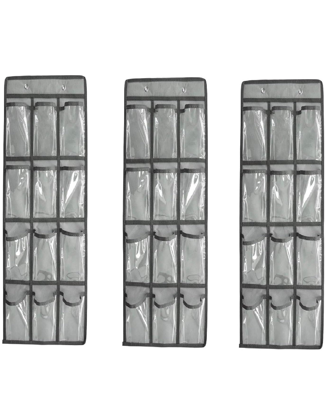 3個ウォールポケット 壁掛け 収納 ウォール ポケット カレンダーポケット クリア 壁掛け 透明 吊り下げ クローゼット 小物 収納袋 クリア ポケット カレンダーポケット 展示や収納に便利