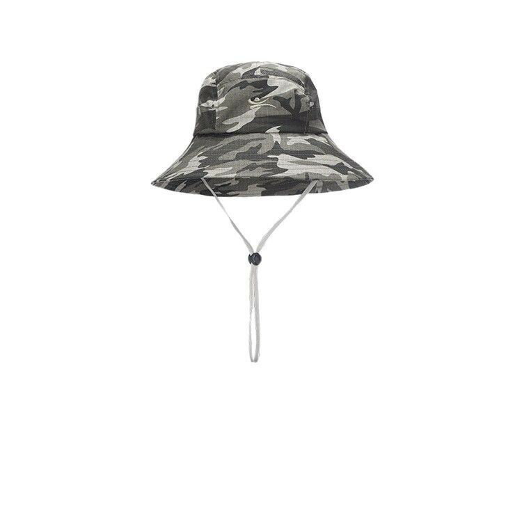 夏の戸外迷彩漁夫の帽子男の人は盆の帽子をかぶります女子ダブルスの面レジャー登山旅行日よけ帽子太陽の帽子