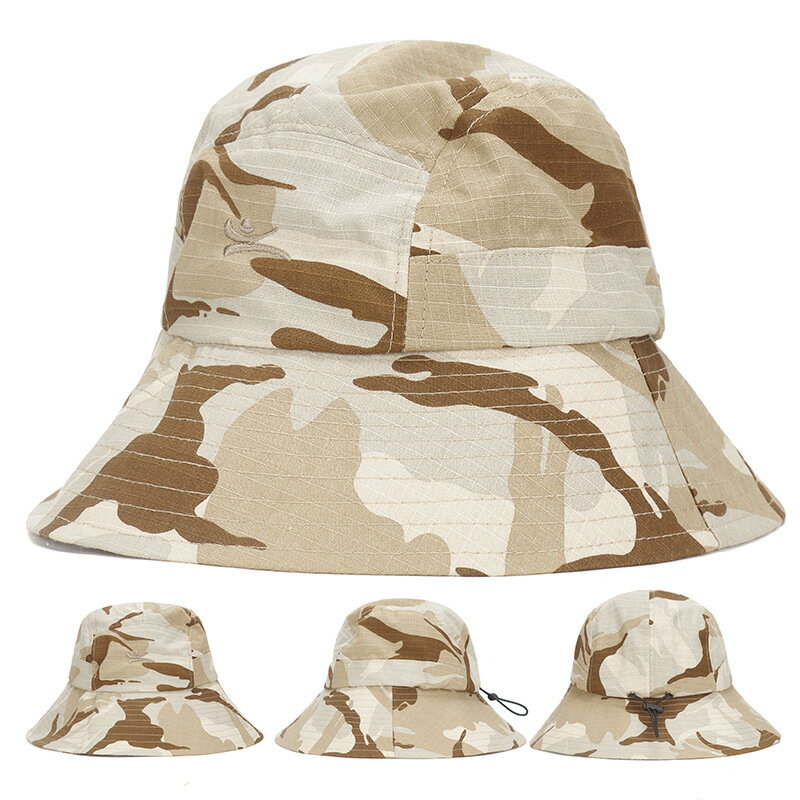 夏の戸外迷彩漁夫の帽子男の人は盆の帽子をかぶります女子ダブルスの面レジャー登山旅行日よけ帽子太陽の帽子