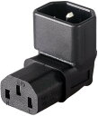 IEC C14〜C13電源アダプター、PDUプラグ/ソケット、90度直角壁掛け式、液晶TV対応、CE/ROHS/10A 125V/250V対応(3)