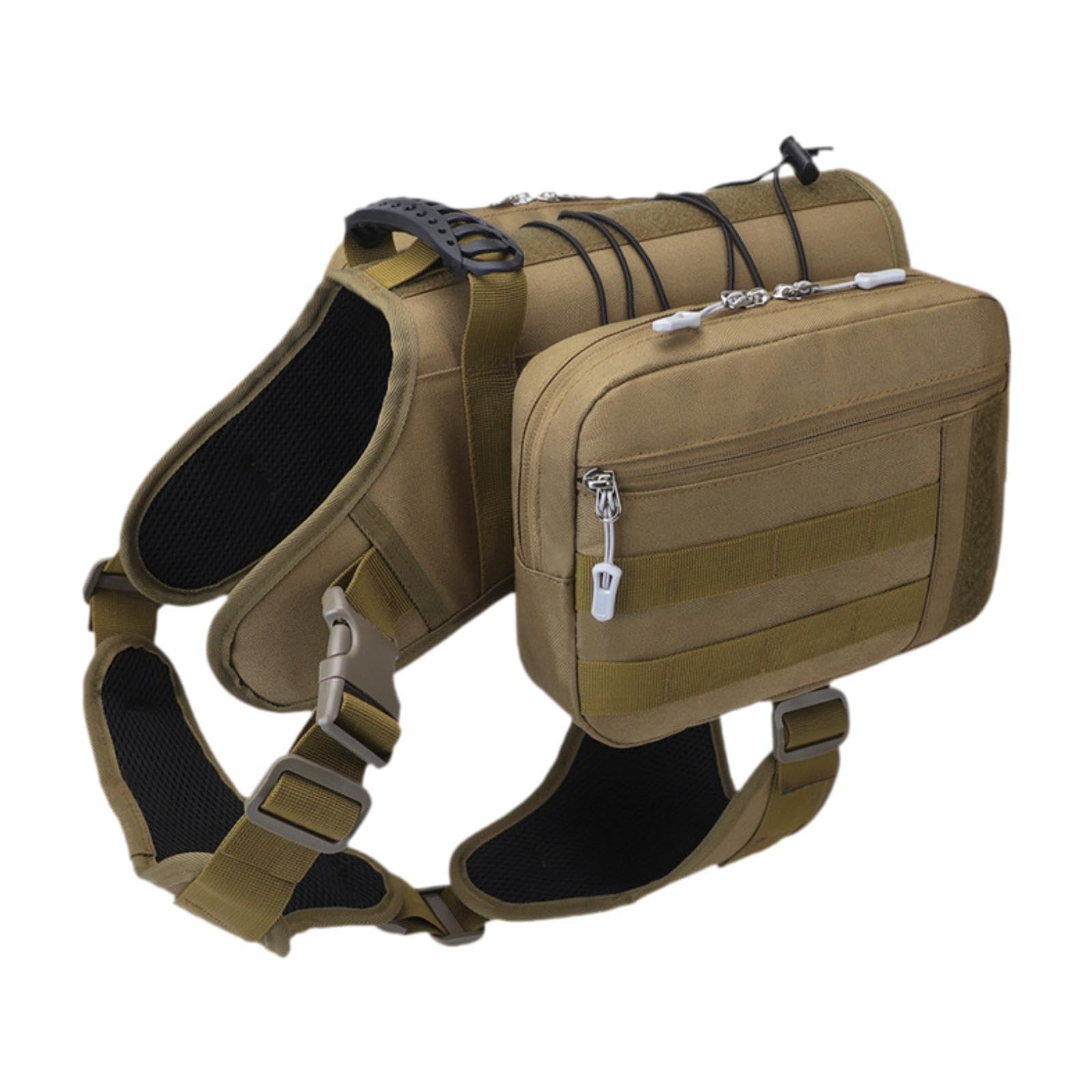 楽天エムーエムショップ犬用バックパック ドッグパック 軽量ハーネス 快適な犬用サドルバッグ 調節可能なストラップ キャンプ アウトドア アクティビティ ウォーキング用