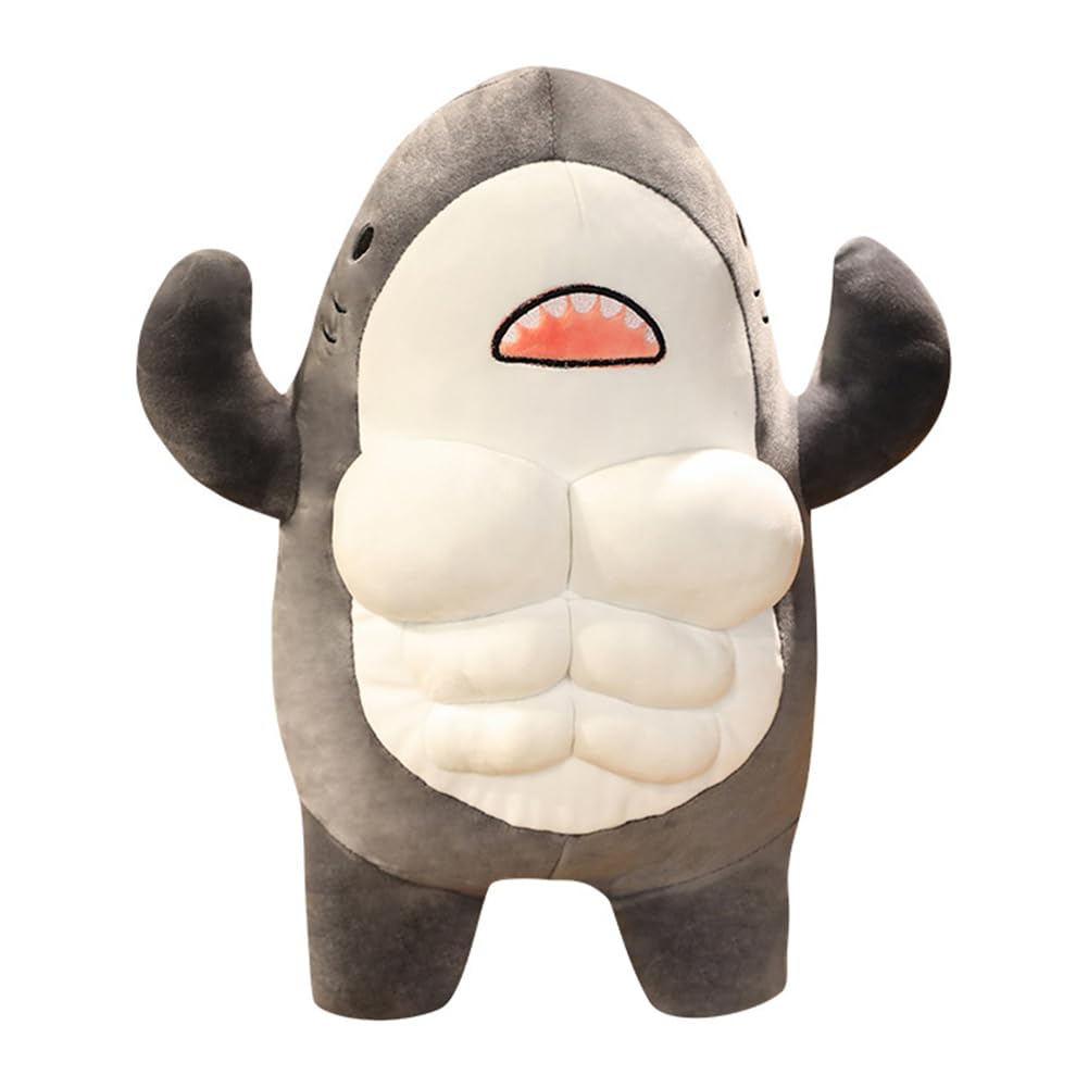 筋肉サメぬいぐるみ サメぬいぐる ふわふわ サメ抱き枕 ねむねむ 寝かしつけ 腰当て 癒し系 低反発 動物 縫い包み 筋肉動物 可愛い おもちゃ 人形 海洋動物 クジラ 魚枕 ギフト 子供