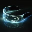 光る LEDメガネ ハロウィン発光LED メガネ 眼鏡 コスプレ 仮装 パーティー ? 電池ボックス付き 撮影用小道具 お祭り 花火大会 子供会 縁日おもちゃ ハロウィン クリスマス 誕生日プレゼント