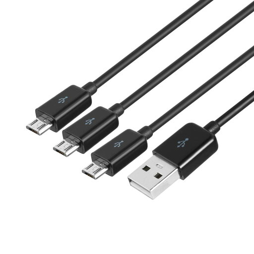 USBスプリッター充電ケーブル、3 in 1 USB 2.0 Aオスから3マイクロUSBオス1から3同期充電ケーブルアダプターコード1m (micro usb) USBスプリッター充電ケーブル、3 in 1 USB 2.0 Aオスから3マイクロUSBオス1から3同期充電ケーブルアダプターコード1m (micro usb)