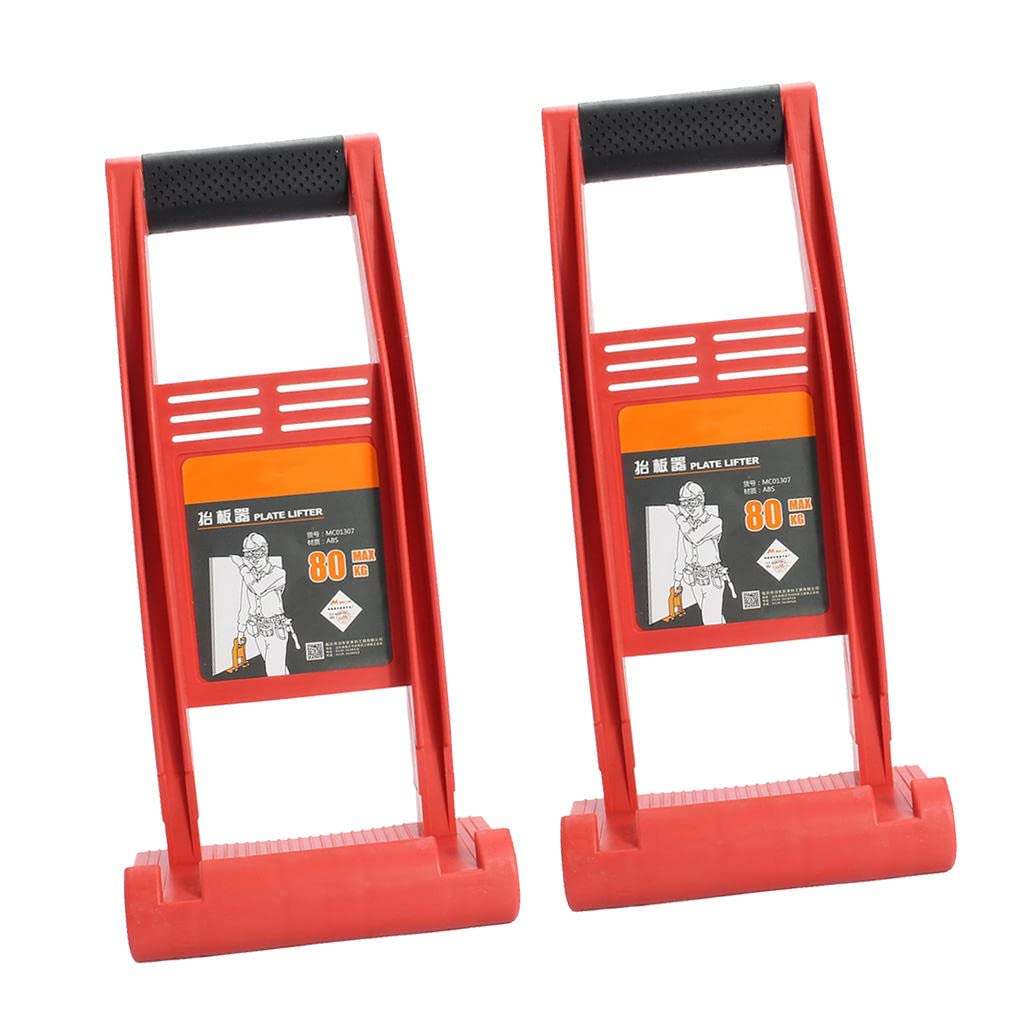 耐荷重80kg パネルキャリア ー 合板シート 石膏ボード リフター 運搬用具 作業工具 2個セット(3)