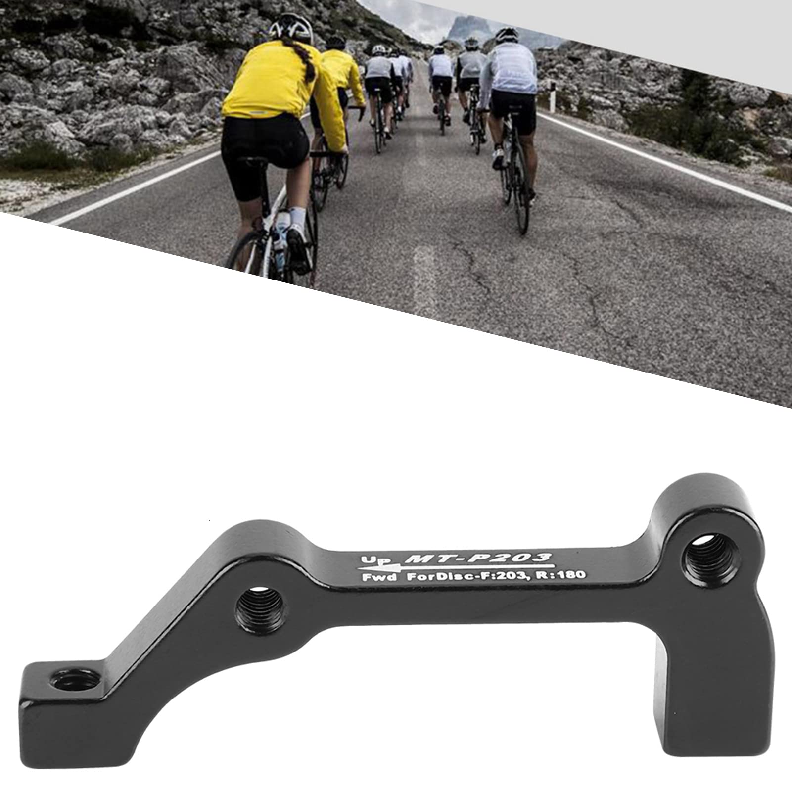 自転車用ディスクブレーキブラケットマウントアダプター 140/160/180/203mmローター用 - で軽量 アルミ..