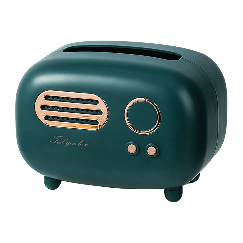 ティッシュボックス ラジオ形 ティッシュケース 卓上収納ボックス おしゃれ 北欧 かわいい レトロ 雑貨..