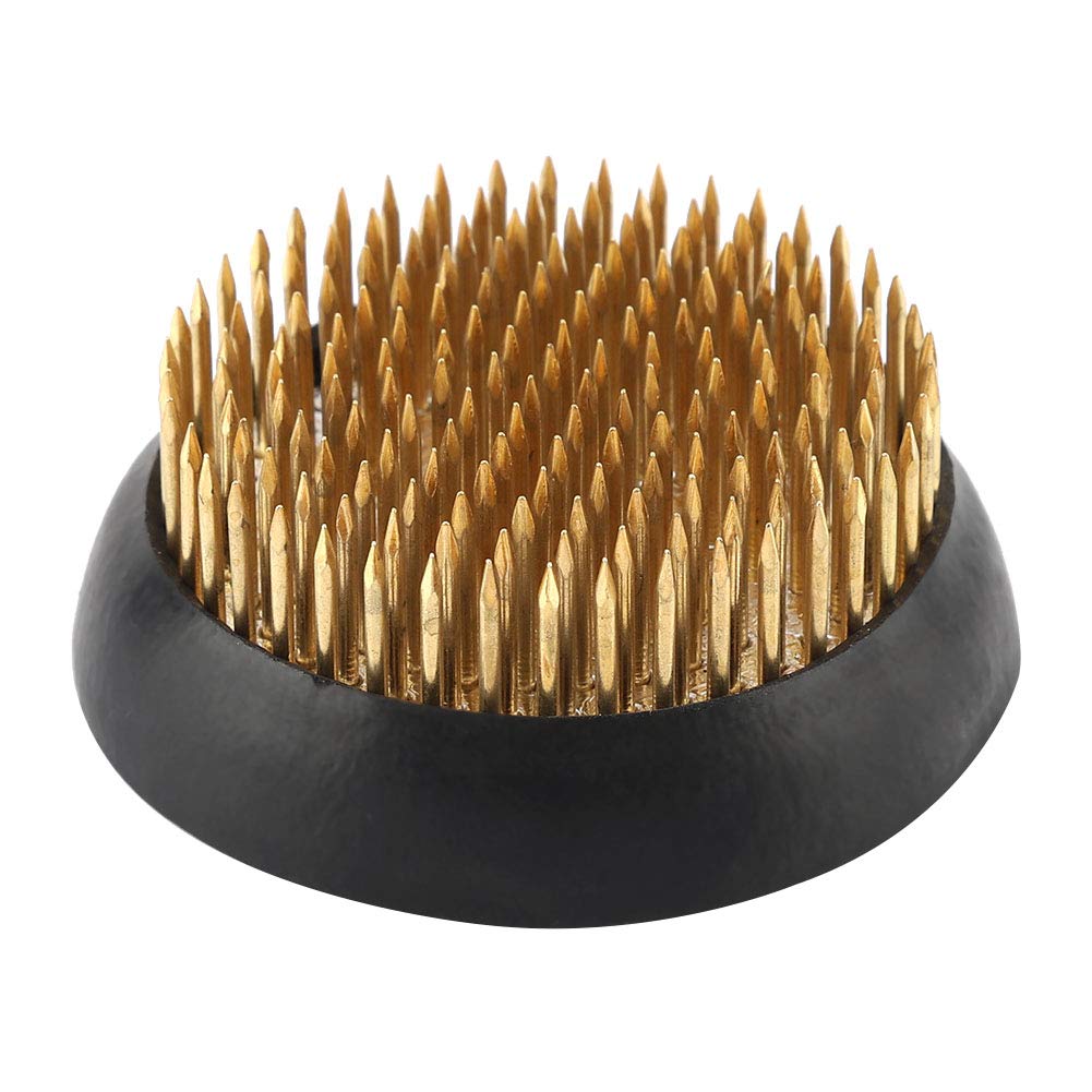 剣山 丸 生け花用 滑り止め ハナカツ 剣山 日月小 セイフティタイプ 耐久性 (直径60mm)