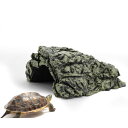 爬虫類 両生類用 亀 水族館シンクエイブル流木 水槽 飾り 枯れ木 水槽 装飾 樹脂製 魚 小エビ類 爬虫類 隠れ場所 天然 岩を模したカメ 甲ら干し 丘 リクガメ 隠れ家 亀用スドー 避け石(03)(3)