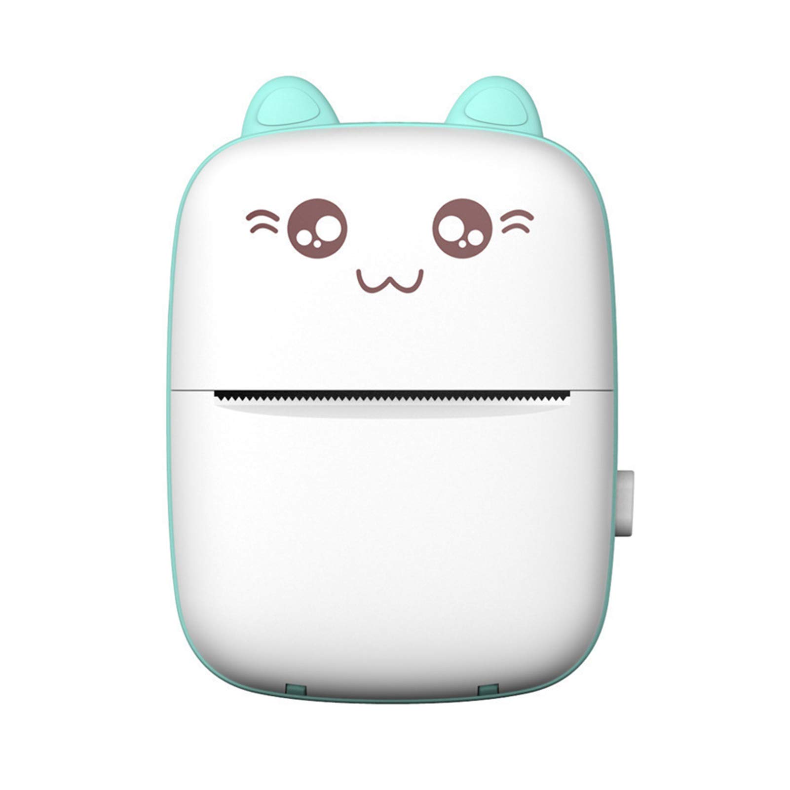 サーマルプリンター フォトプリンター ノートフォト ウェブドキュメント 印刷用 サーマルプリントペーパー USBケーブル付き 超小型 軽量 便携式 ミニポケットプリンター BTサーマルプリンター (青)