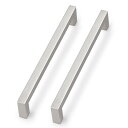 エムーエムショップで買える「つや消しニッケルキッチンキャビネット引き出しハンドルとPulls Squareステンレススチールハードウェア 5 Pack」の画像です。価格は7,706円になります。