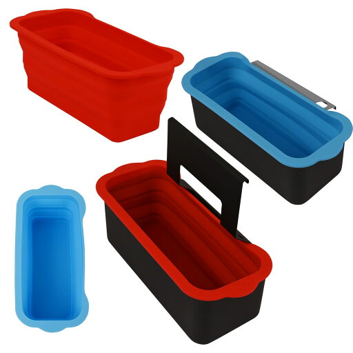 グリースカップライナー ブラックストーングリル用 ブラックストーングリスキャッチャーシリコン 再利用可能なグリルドリップパン ブラックストーン17 22 28 30 36インチグリドル用 ブルー レッド 8インチ x 3.7インチ