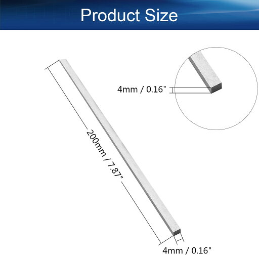 旋盤ツールビット 4mm x 4mm x 200mm 正方形旋盤ターニングツールブランク 高速度鋼 長方形 フライカッターミルブランク 10個
