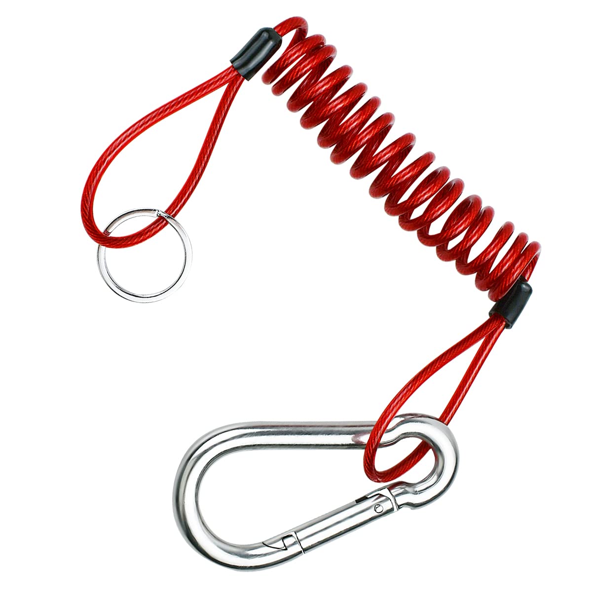 RV格納式ブレイクアウェイトレーラーケーブル トレーラーブレーキケーブル 高耐久 ステンレススチール ..