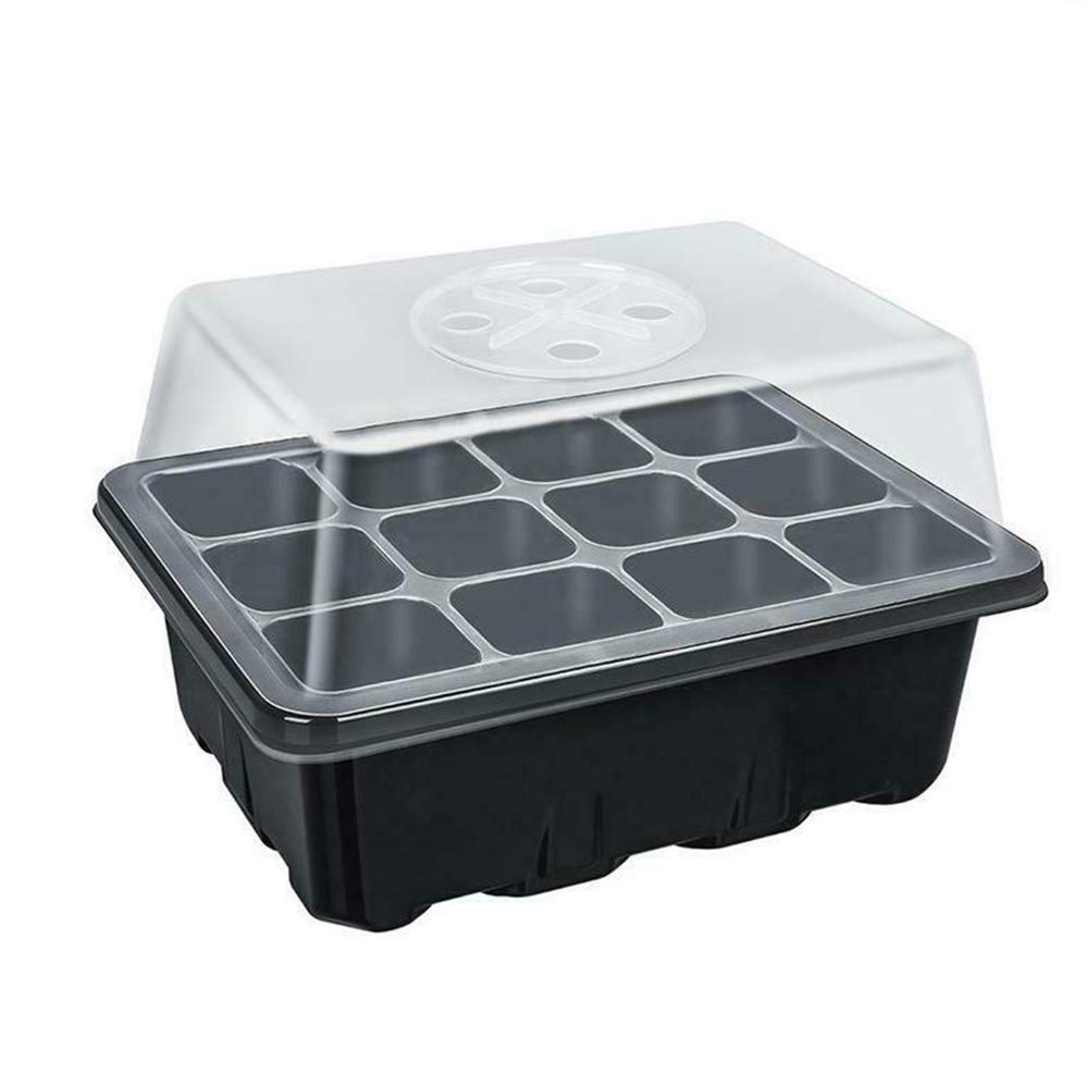 育苗ポット セット 2セット 苗箱 12穴育苗ポット 苗床トレイ 育苗箱 植物種子ボックス 育苗ポット 植物..