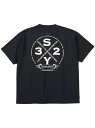 背中に白いプリントと文字が入った200gの黒い半袖Tシャツ。純綿で着心地がよく、通気性があり、ゆったりとしたフィット感。