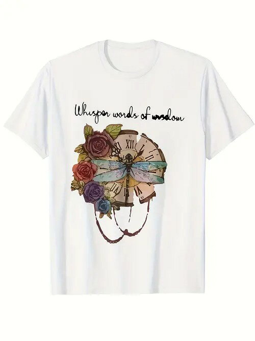 コットン200gのTシャツの中央にはヴィンテージ・スタイルの懐中時計のモチーフがあしらわれ、その周り..