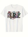 200gのコットンTシャツに「NURSE」の文字がプリントされ、ヒョウ柄、花柄、聴診器、注射器など、アルファベット1文字ごとに異なる色と柄で、リッチでプロフェッショナルなデザインが施されている。