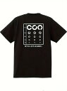 200gのコットンTシャツの背中には、白いビジョンチャートのグラフィックがプリントされ、チャートの下には白い日本語のテキストが並ぶ、ユーモラスなライフスタイルを感じさせるデザインとなっている。
