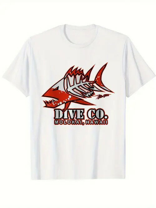 200g純綿のTシャツの魚の骨のイラスト+標語、潮流のハードコアです!おしゃれな人、遊び好きな人、日常、街の外で着る必要があります
