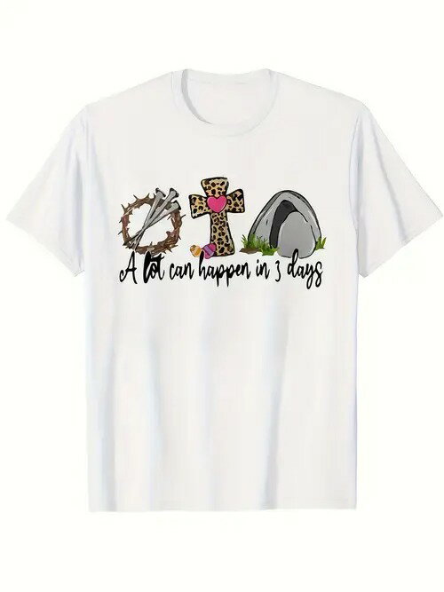 200g純綿のTシャツいばらの冠、十字架などの宗教の記号、信仰の力を伝えます!信者や文芸青年には欠かせ..