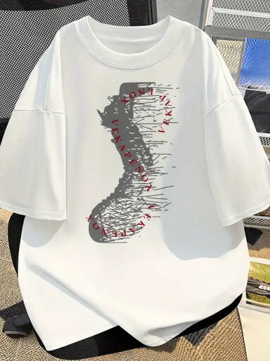 200gの白半袖Tシャツにグレーのプリントと赤の文字。ユニセックスのコットン素材で、着心地がよく、通気性があり、毛玉ができにくく、変形しにくいです。 200gの白半袖Tシャツにグレーのプリントと赤の文字。ユニセックスのコットン素材で、着心地がよく、通気性があり、毛玉ができにくく、変形しにくいです。