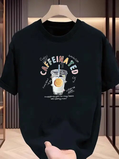 200gの黒のボディの中心にはストローを差したオレンジのスライスが描かれ、その周りにはカラフルな「CAFFEINATED」の文字や、「Cutie!」「smoothie」などの洒落た英語には、若さとコーヒー文化があふれています。