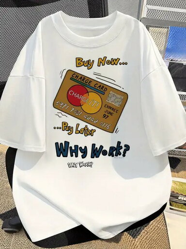 200gの白い半袖Tシャツにクレジットカードがプリントされ、純綿製で着心地がよく通気性があり、毛玉ができにくく変形しにくい。 200gの白い半袖Tシャツにクレジットカードがプリントされ、純綿製で着心地がよく通気性があり、毛玉ができにくく変形しにくい。