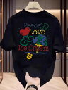 200gの背中にはカラフルな文字で「Peace Love & Ice Cream」と表現され、ハートやピースマーク、地球、アイスクリームなど、自由で楽しい雰囲気が溢れています。「BEN & JERRY'S」という文字もあります。生地は快適で通気性があります