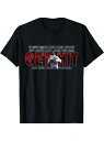 200gのコットン製Tシャツは、フロントに白と赤の文字があしらわれ、赤の大文字で「GET HIT」と強調され、文字の下にはぼやけた人物が描かれている。(4)