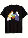 200g 黒の半袖Tシャツに、小さなテーブルの周りに集まった3匹の漫画の猫がプリントされている。キュートで楽しいスタイルで、生命力とキュートな要素に溢れています。ピュア・コットンで着心地がよく、通気性に優れ、ゆったりとしたフィット感。|詳細画像