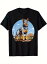 200gのコットン製Tシャツは、フロント中央にオーストラリアン・キャトル・ドッグの漫画が描かれ、青い空、白い雲、赤い岩が描かれた円形の背景に犬が立っている。 1,980円