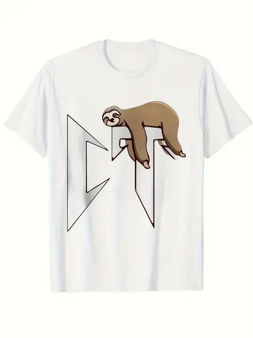 綿Tシャツ200gナマケモノ+ロックマーク萌えギャップです!萌えファン、流行人必携、日常、街で着る、「萌えロック」炸裂、超面白いです