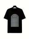 純綿Tシャツ200g暗黒墓碑「R.I.P」、ゴシック風です!ホラーファン+おしゃれな人必携、ハロウィンにもお出かけにも、「ダークな雰囲気」が堪能できます。