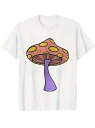 200g純綿のTシャツの色のキノコ、遊び心の風です!萌え系+ナチュラル好きにはたまらない、日常着、街着、「かわいい雰囲気」のさじ加減で超癒されます。
