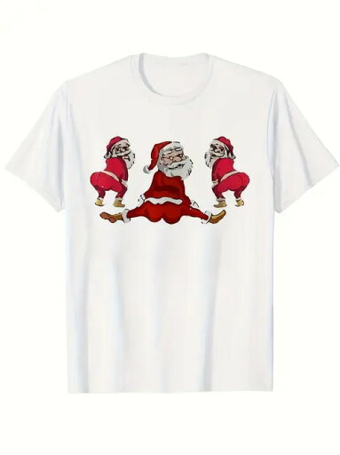 純綿Tシャツ200gサンタが踊る、変なクリスマスです!クリスマス好き+茶目っ気派必携、お祭り、お出かけに「クリスマス・ハッピー」が炸裂しています。 純綿Tシャツ200gサンタが踊る、変なクリスマスです!クリスマス好き+茶目っ気派必携、お祭り、お出かけに「クリスマス・ハッピー」が炸裂しています。